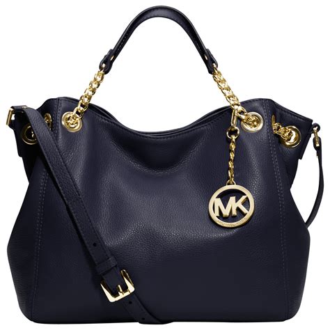 michael kors purse navy|Michael Kors blue tote bag.